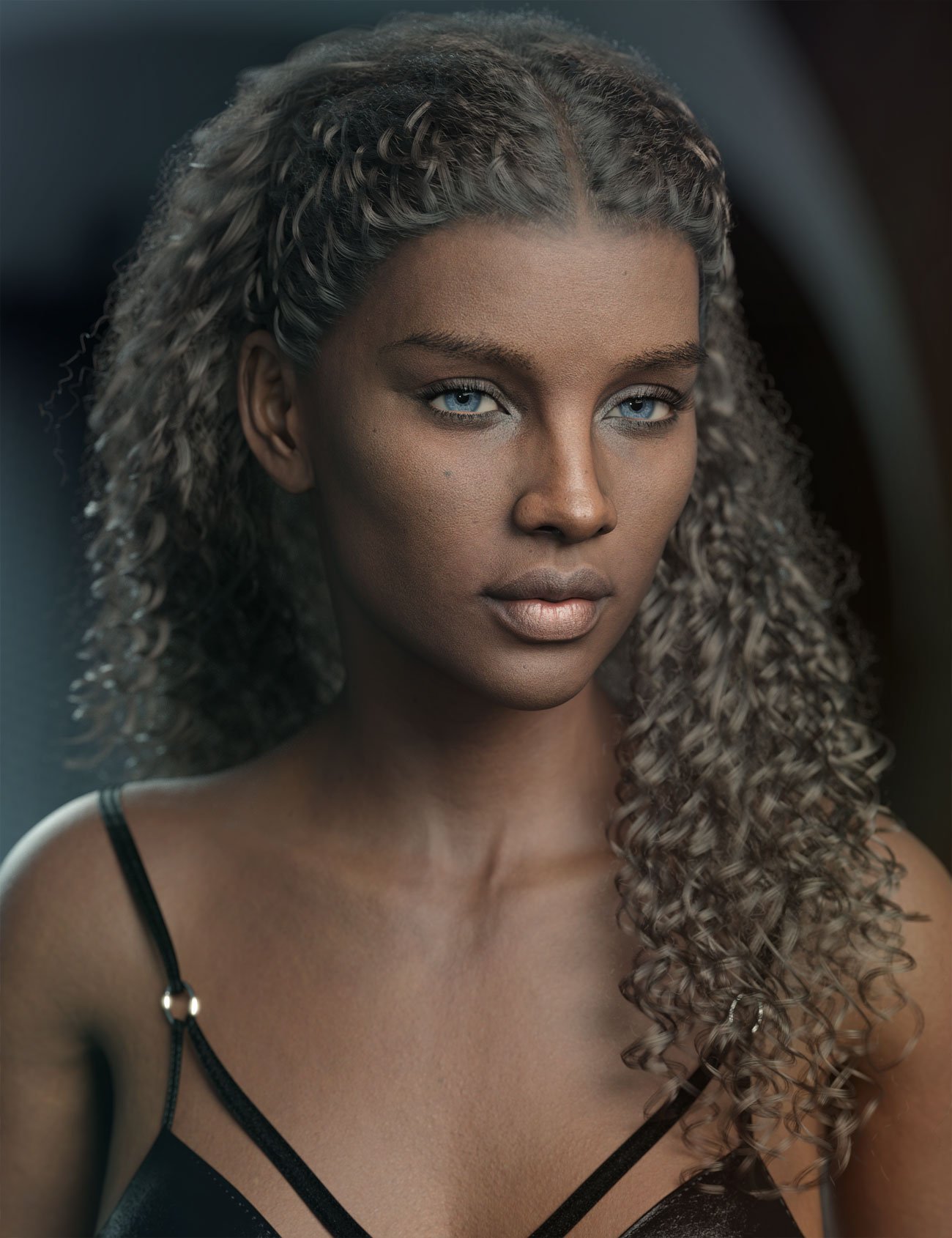dForce Jamari Hair for Genesis 9 by: AprilYSH, 3D Models by Daz 3D