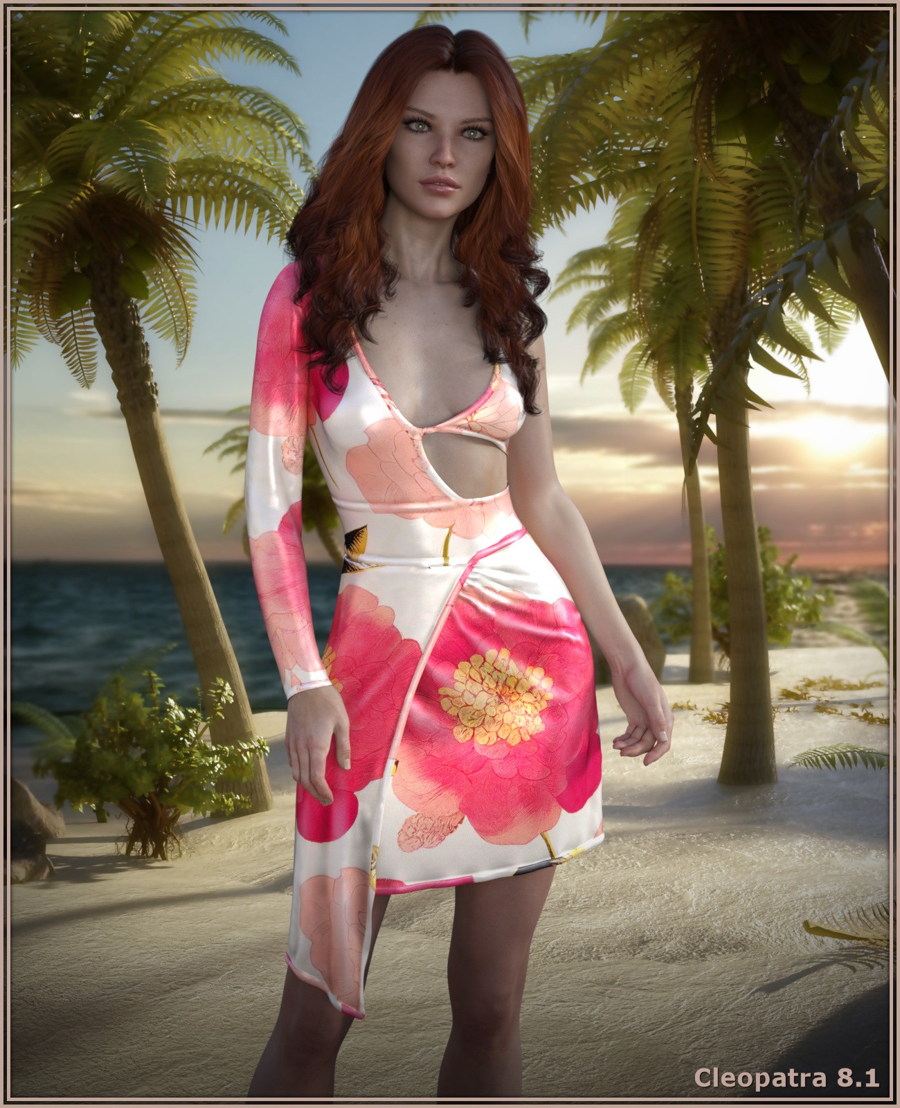 dForce Bikini Beach Dress for G8F and G8.1F by: ~Wolfie~, 3D Models by Daz 3D