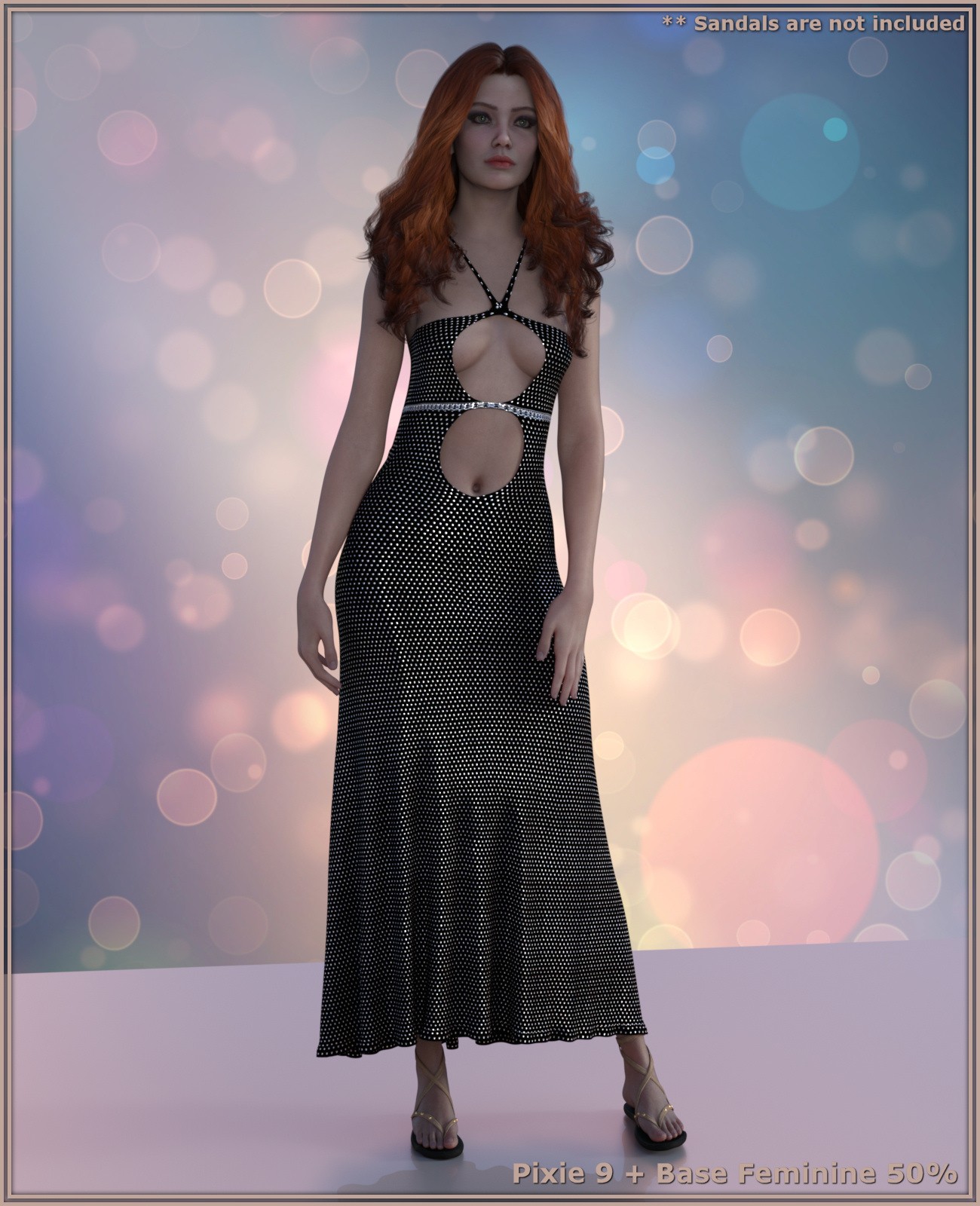dForce Celine Gown for G9 by: ~Wolfie~, 3D Models by Daz 3D