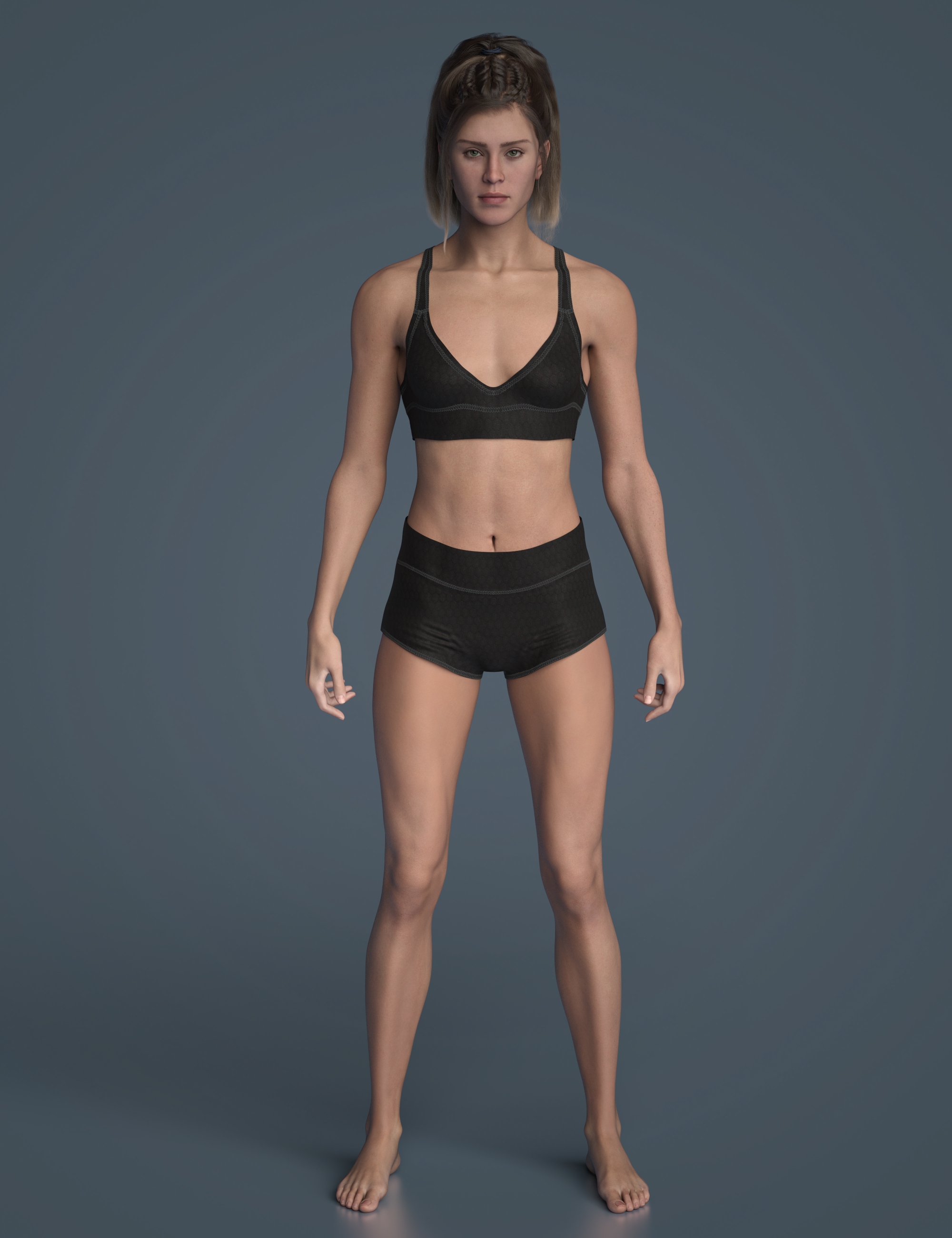Tabitha 9 Athletic HD Shape Add-On by: , 3D Models by Daz 3D