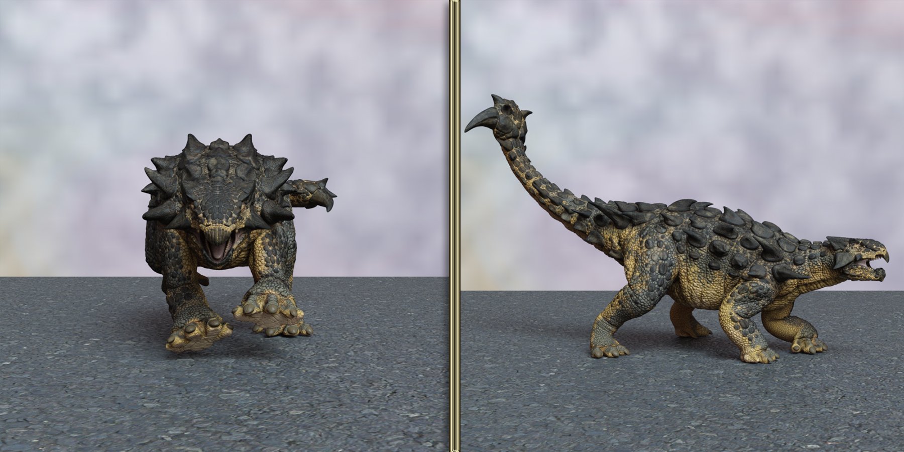 Ankylo Poses for HH Ankylosaurus | Daz 3D