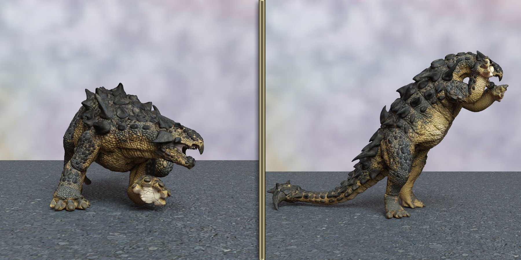 Ankylo Poses for HH Ankylosaurus | Daz 3D