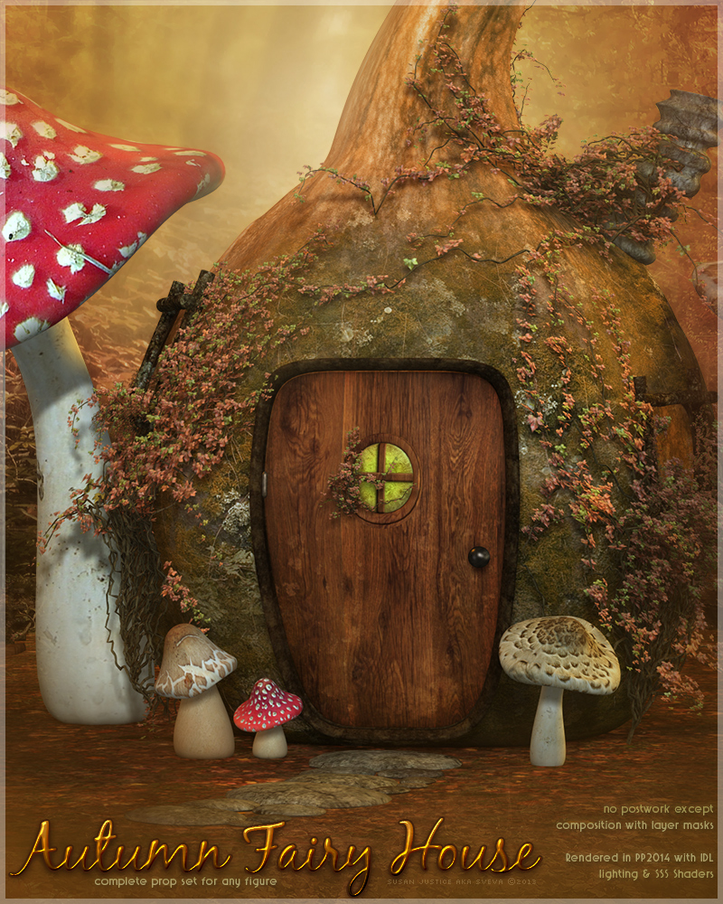 SV's Autumn Fairy House by: Sveva, 3D Models by Daz 3D
