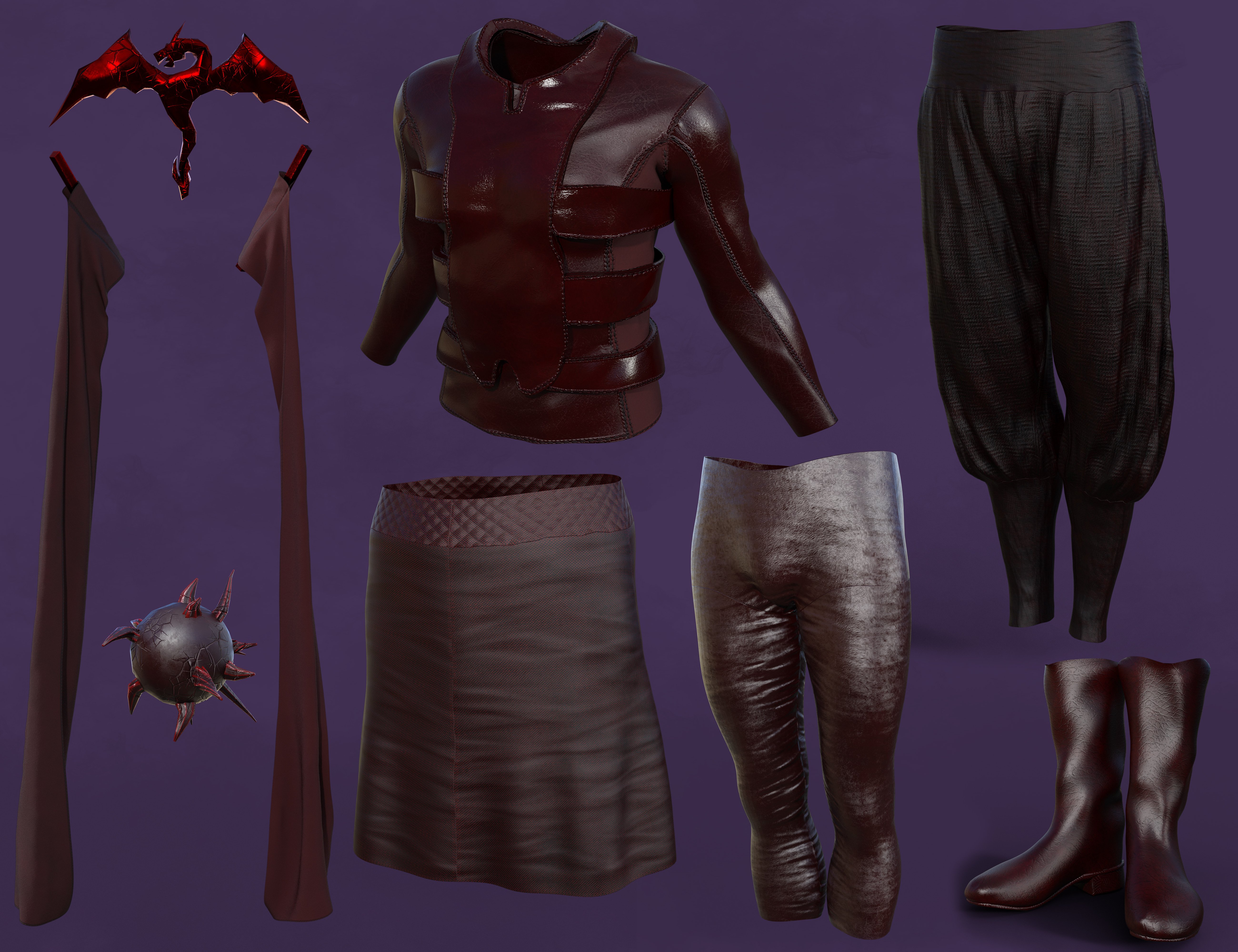 Black Widow Outfit for Genesis 9 | Daz 3D