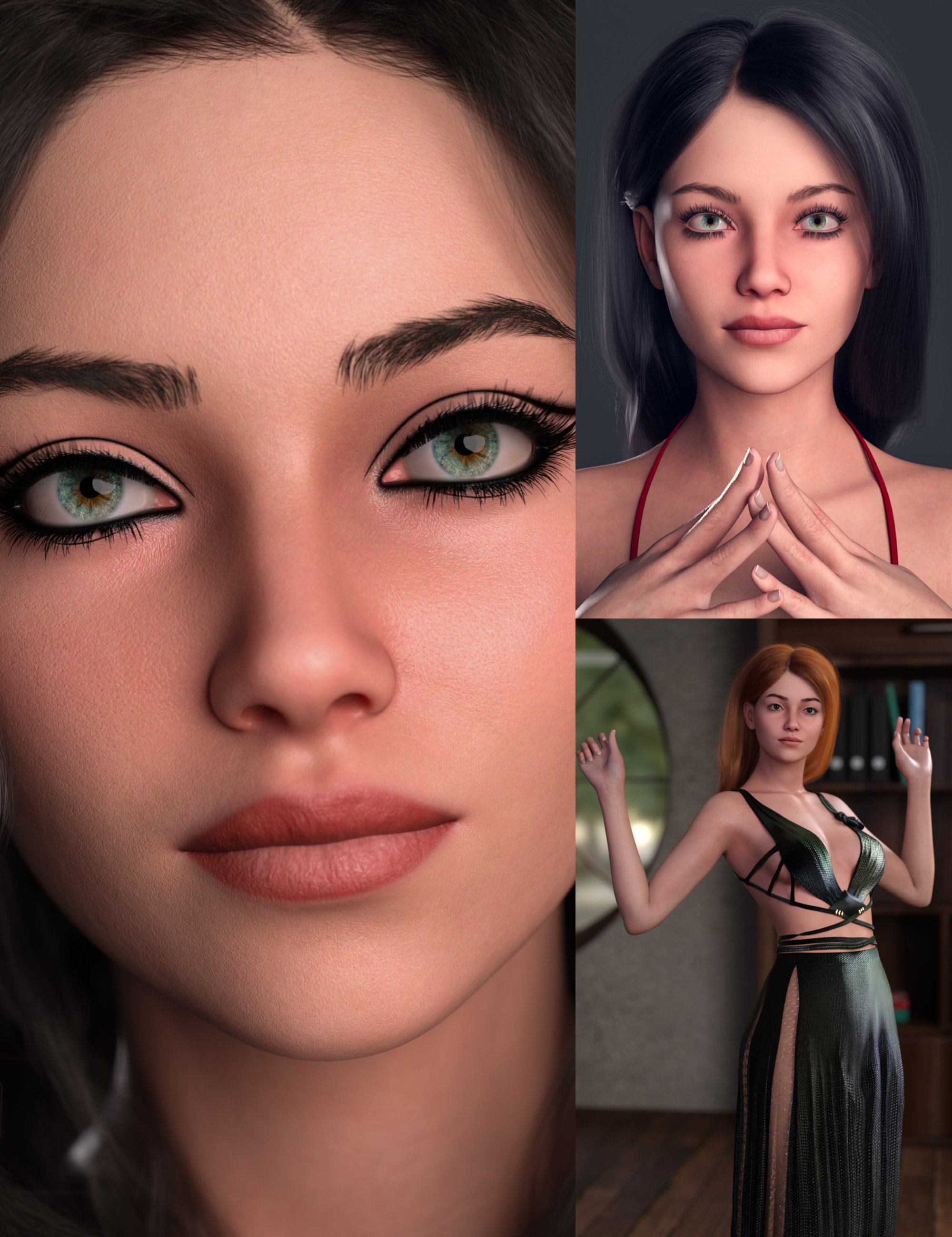 E3D Ellie Bundle by: Exart3DTri-X, 3D Models by Daz 3D