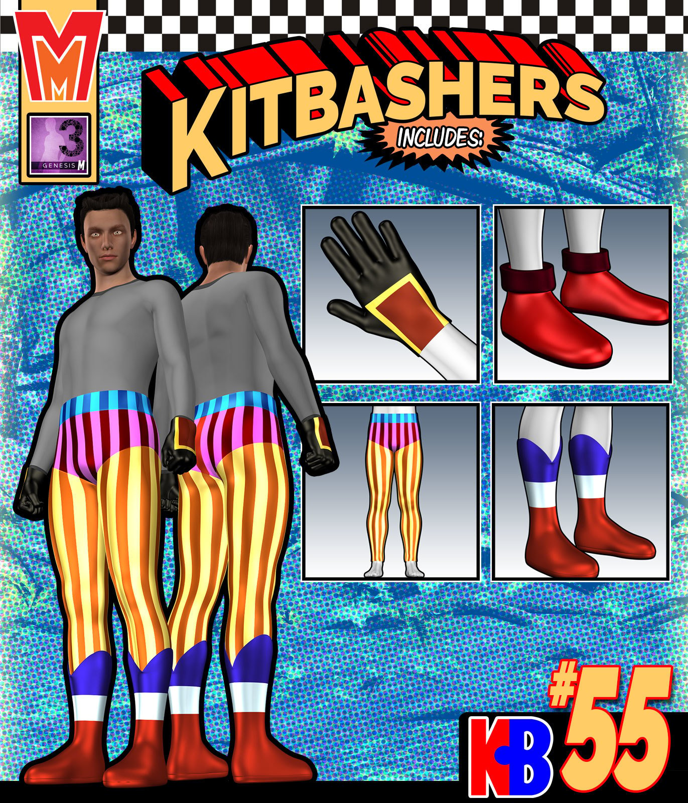 Kitbashers 055 MMG3M by: MightyMite, 3D Models by Daz 3D