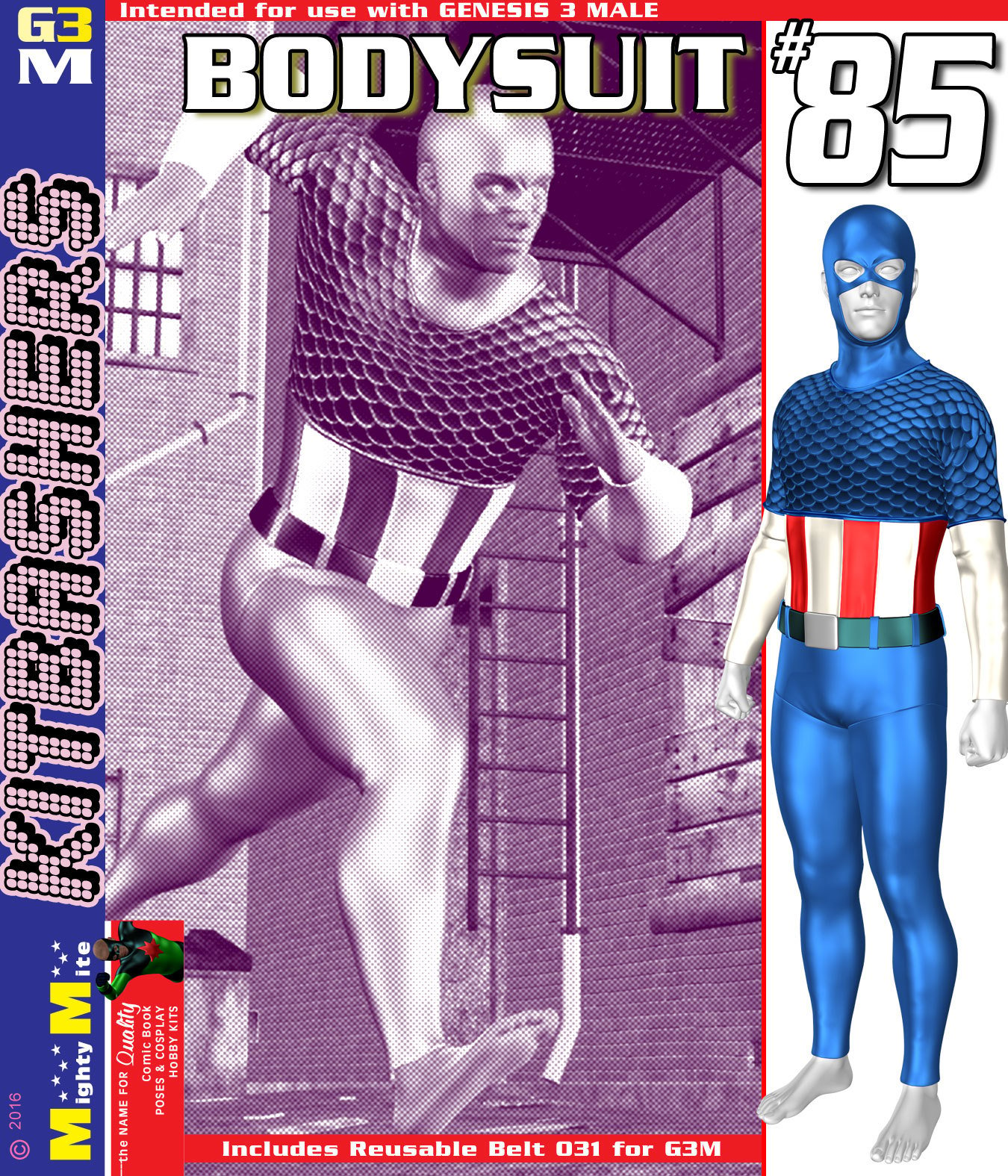 Bodysuit 085 MMKBG3M by: MightyMite, 3D Models by Daz 3D