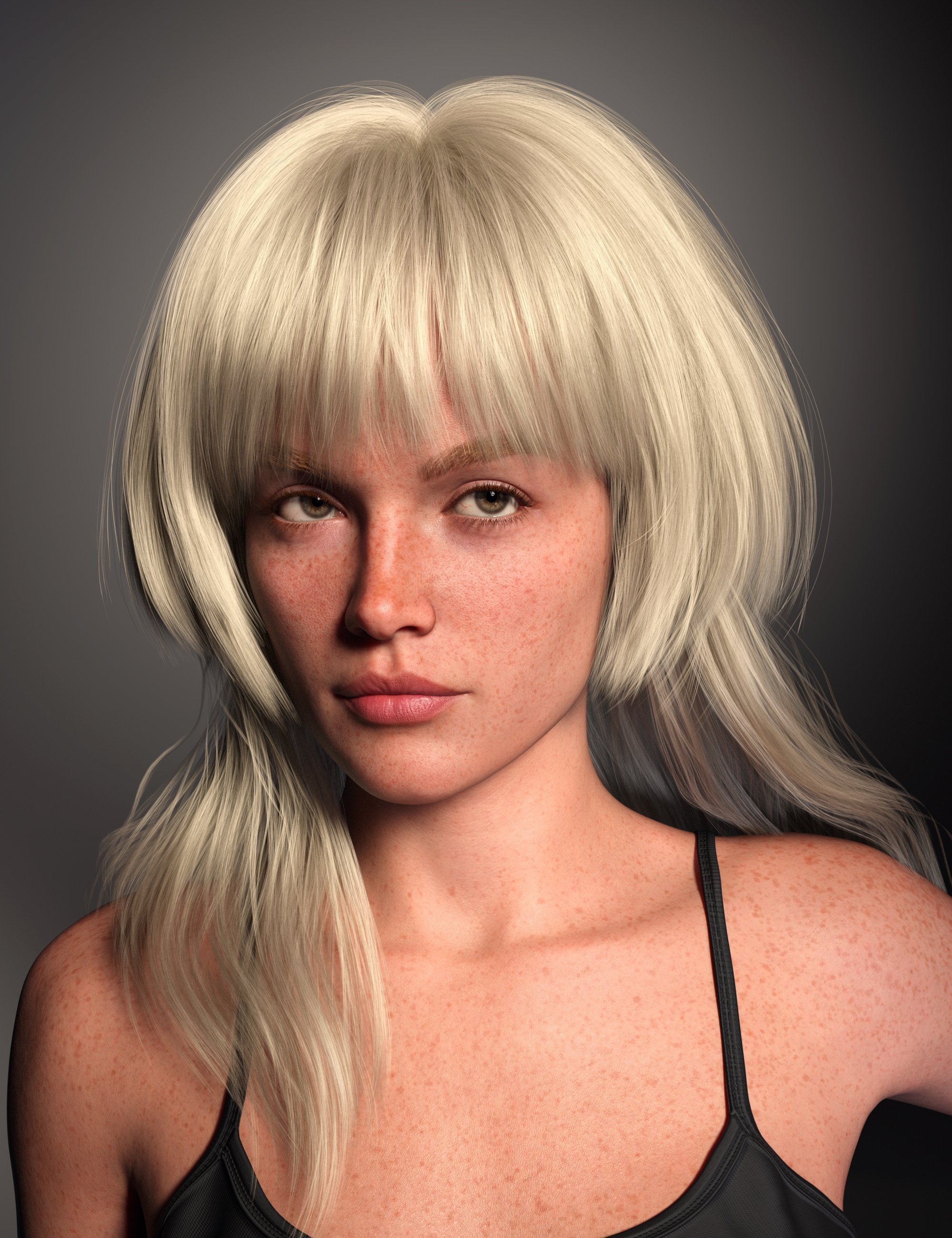 FE Long Jellyfish Hair for Genesis 9 by: FeSoul, 3D Models by Daz 3D
