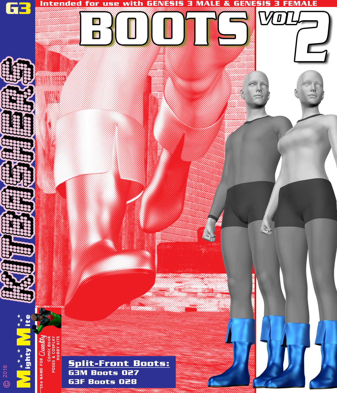 Boots v002 MMKBG3 by: MightyMite, 3D Models by Daz 3D
