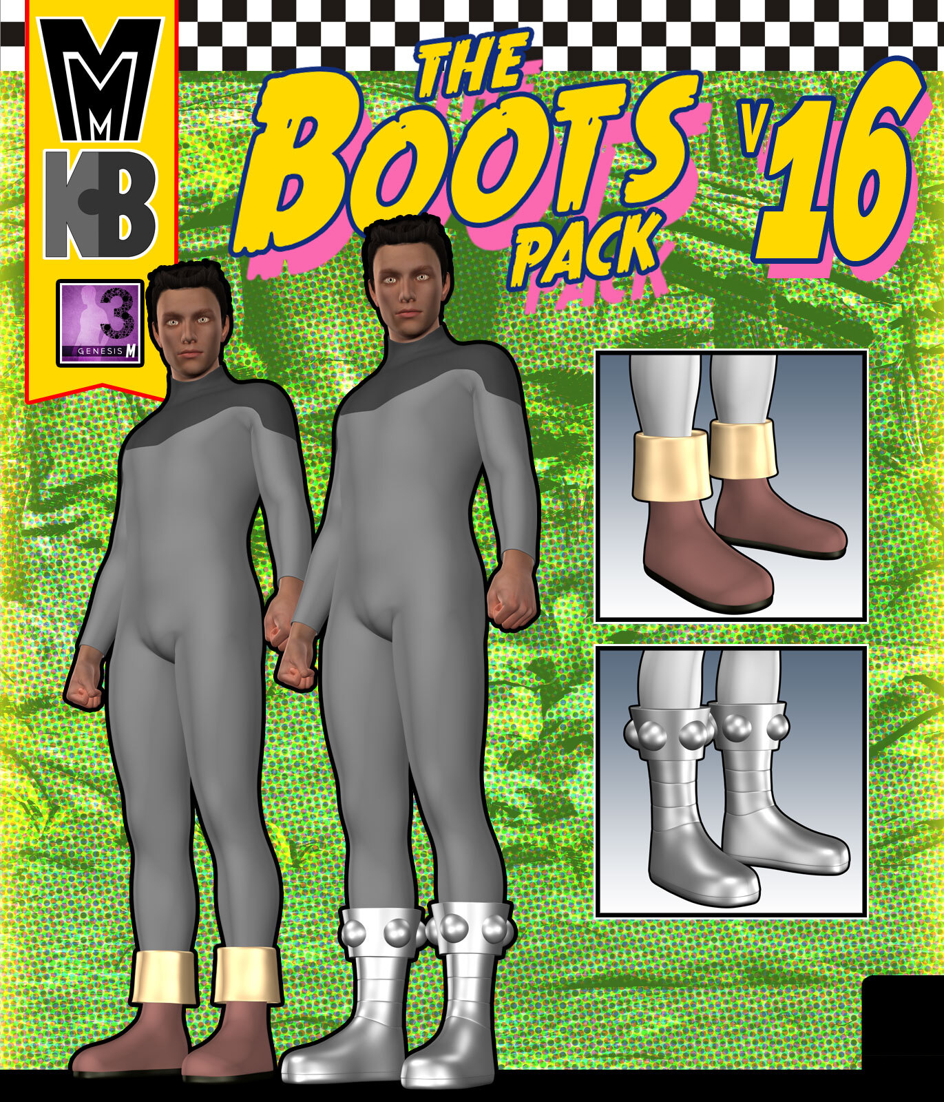 Boots v016 MMKBG3M by: MightyMite, 3D Models by Daz 3D