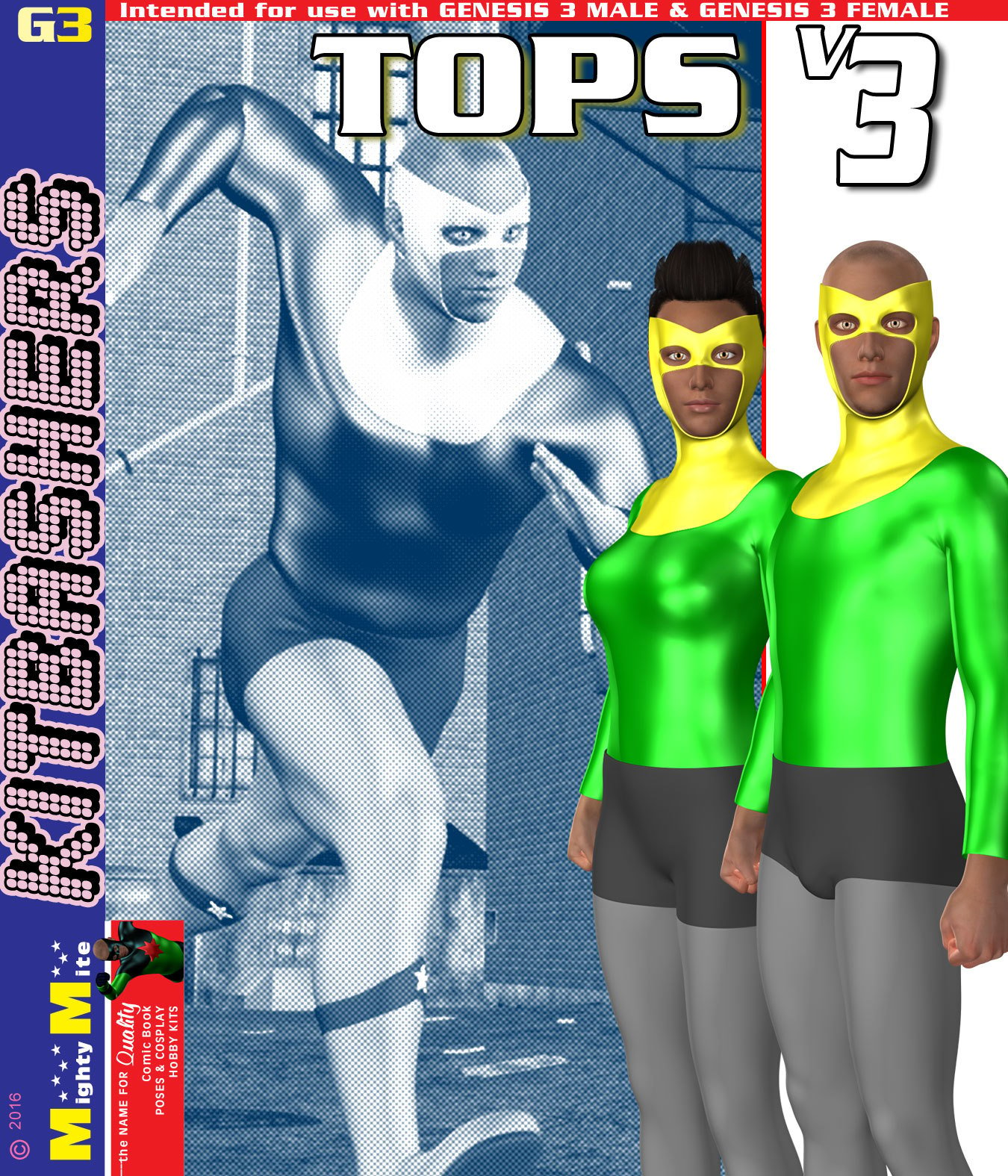 Tops v03 MMKBG3 by: MightyMite, 3D Models by Daz 3D