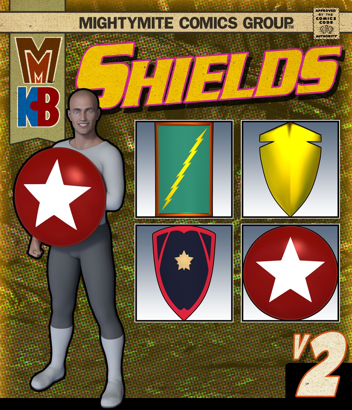 Shields v002 MMKB by: MightyMite, 3D Models by Daz 3D