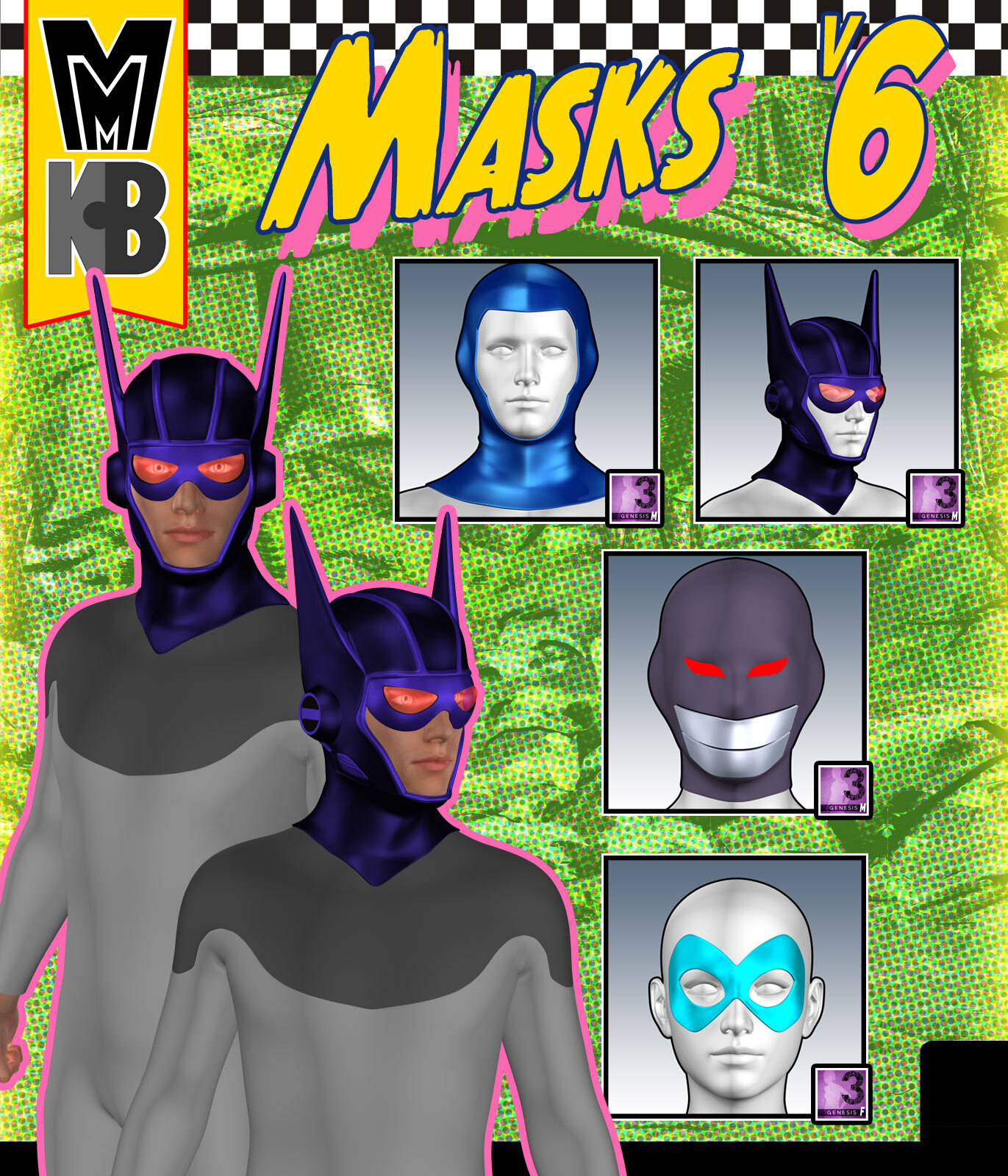 Masks v006 MMKBG3 by: MightyMite, 3D Models by Daz 3D