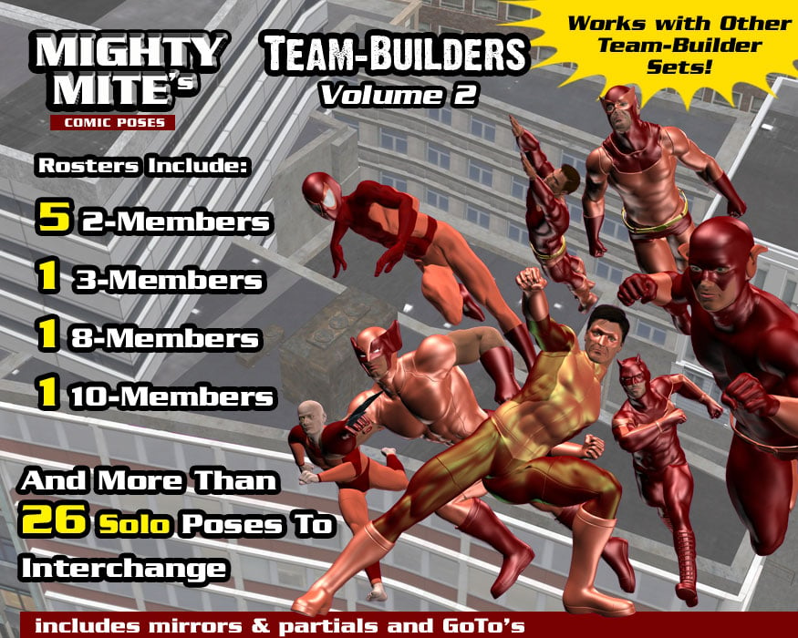 The Team-Builders v02 MM4M by: MightyMite, 3D Models by Daz 3D