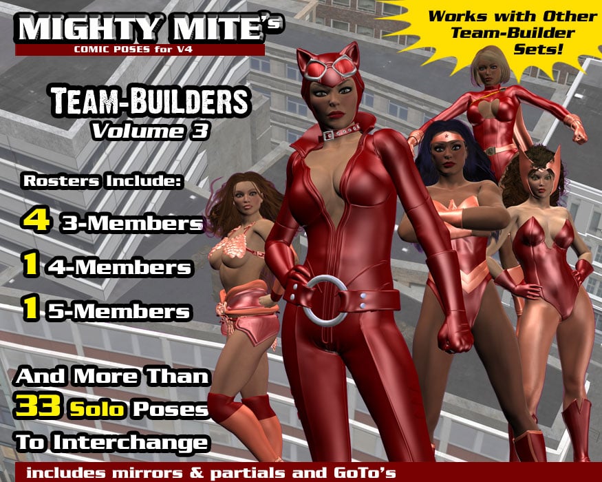 The Team-Builders v03: MM4V by: MightyMite, 3D Models by Daz 3D