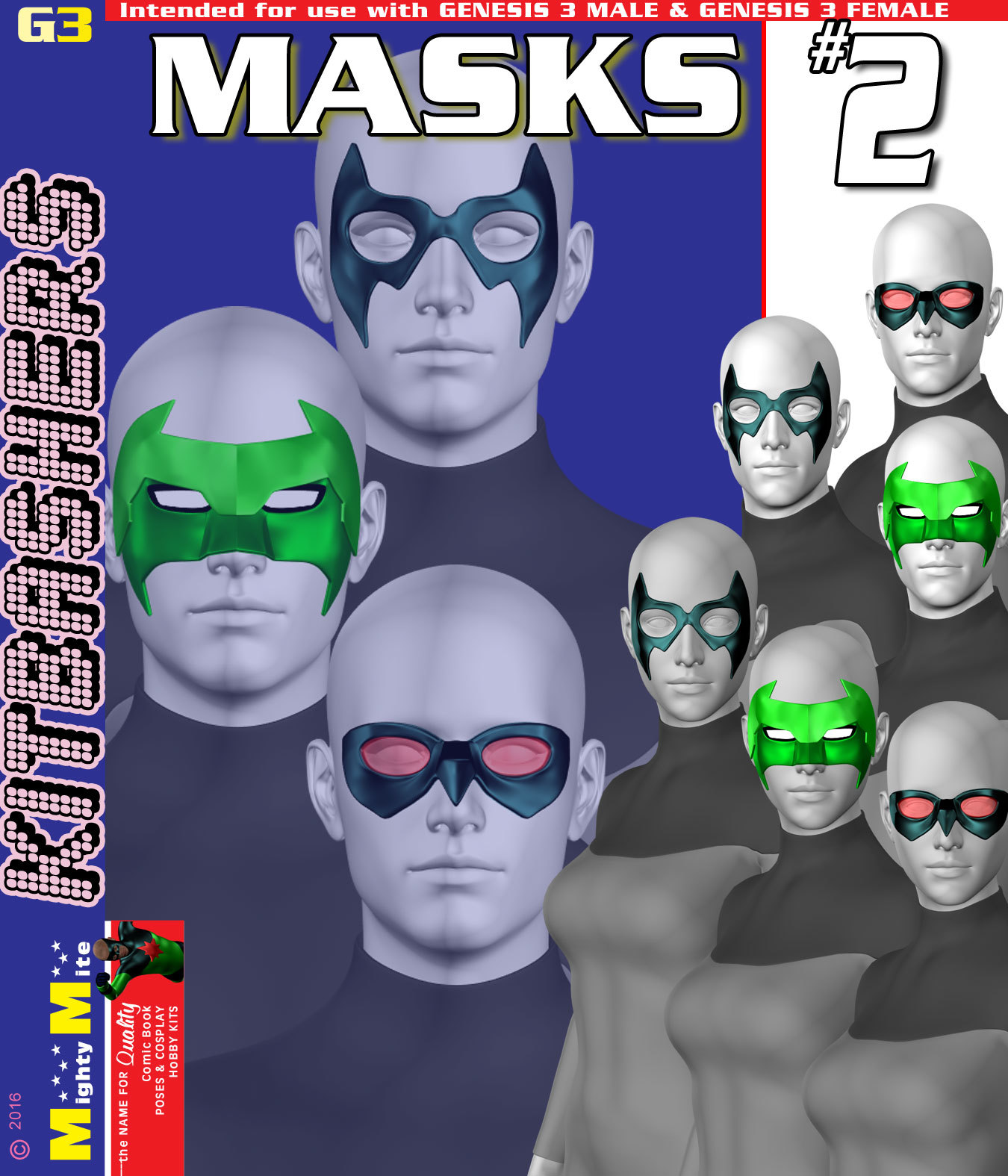 Masks v002 MMKBG3 by: MightyMite, 3D Models by Daz 3D