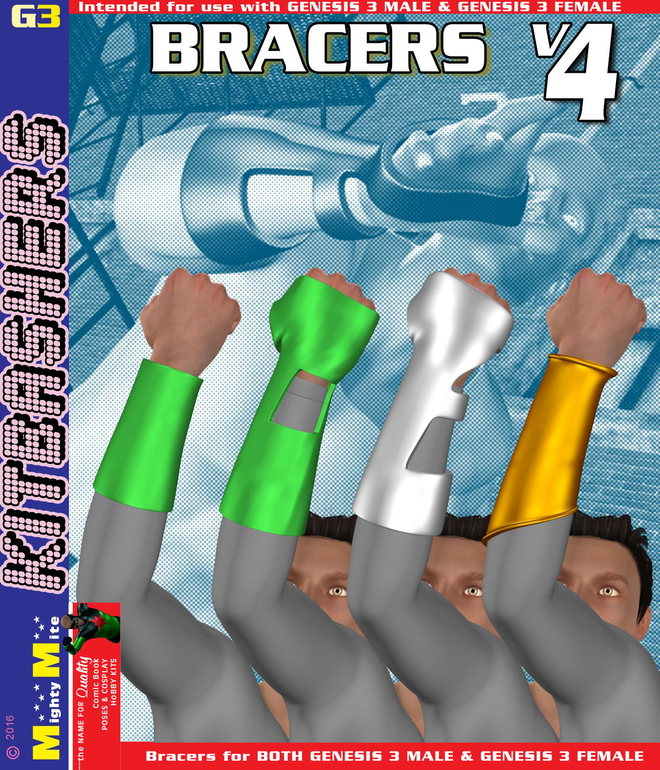Bracers v04 MMKBG3 by: MightyMite, 3D Models by Daz 3D