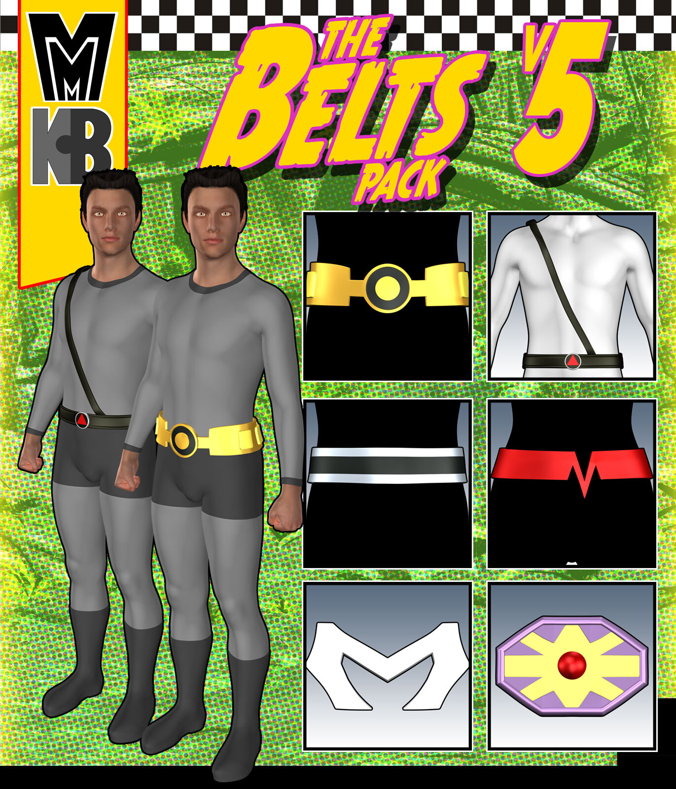 Belts v005 MMKBG3 by: MightyMite, 3D Models by Daz 3D