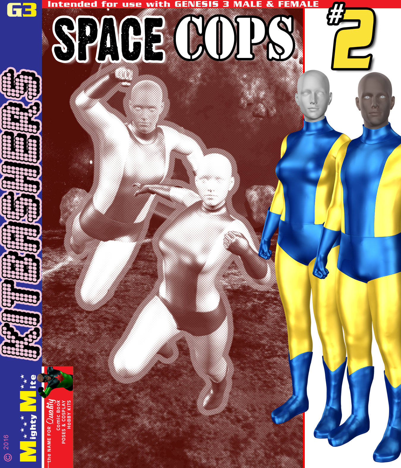 Space Cops 002 MMG3 by: MightyMite, 3D Models by Daz 3D