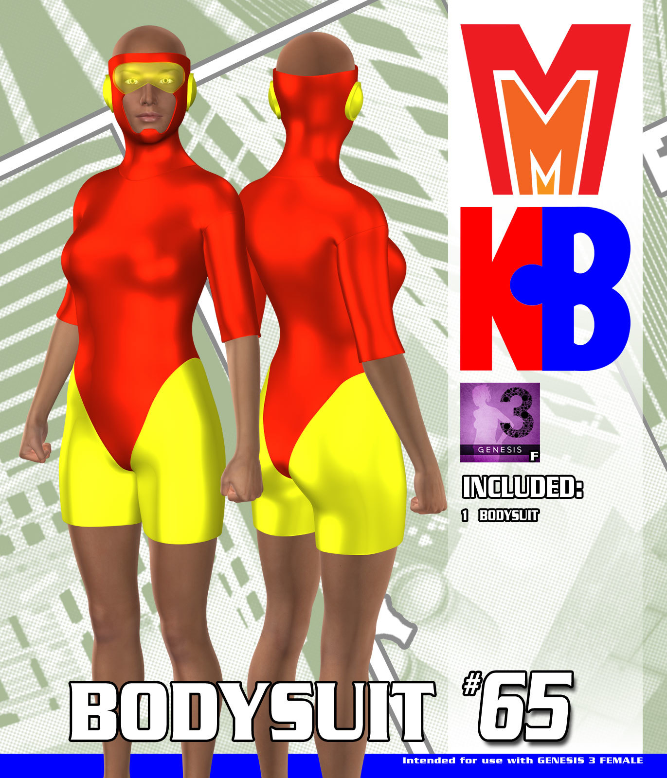 Bodysuit 065 MMKBG3F by: MightyMite, 3D Models by Daz 3D