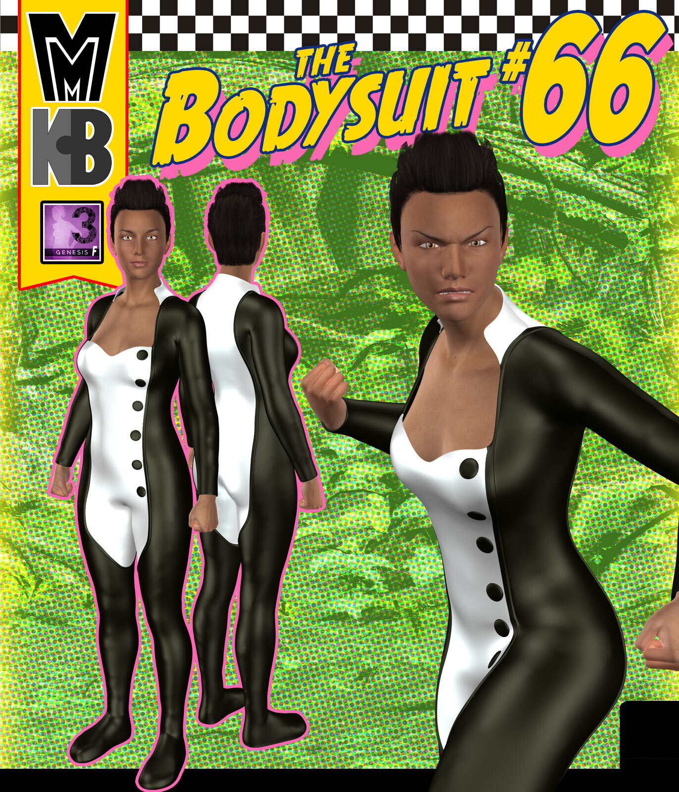 Bodysuit 066 MMKBG3F by: MightyMite, 3D Models by Daz 3D