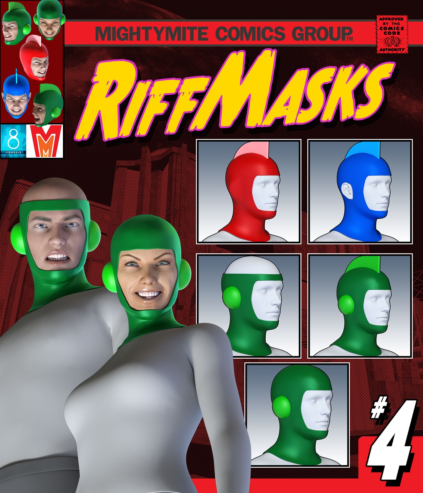 RiffMasks 004 MMKBG8 by: MightyMite, 3D Models by Daz 3D