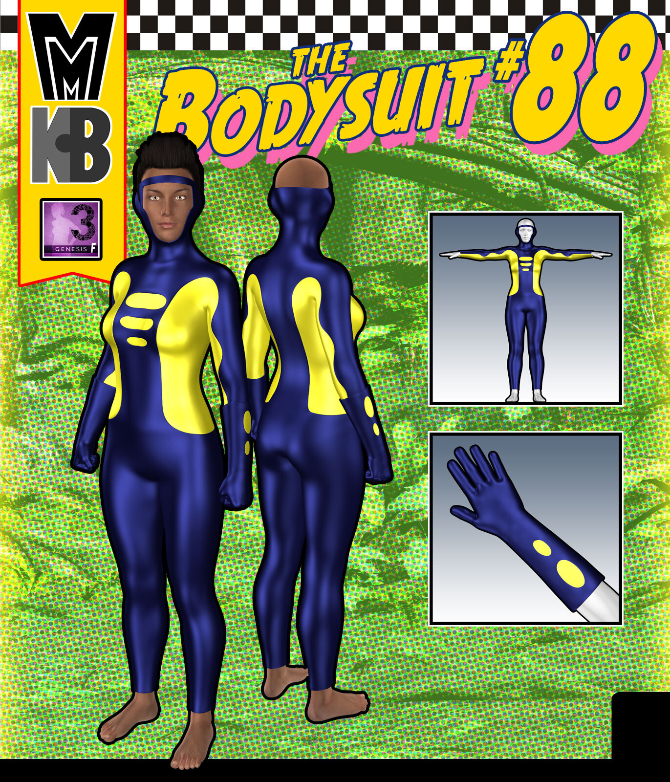 Bodysuit 088 MMKBG3F by: MightyMite, 3D Models by Daz 3D