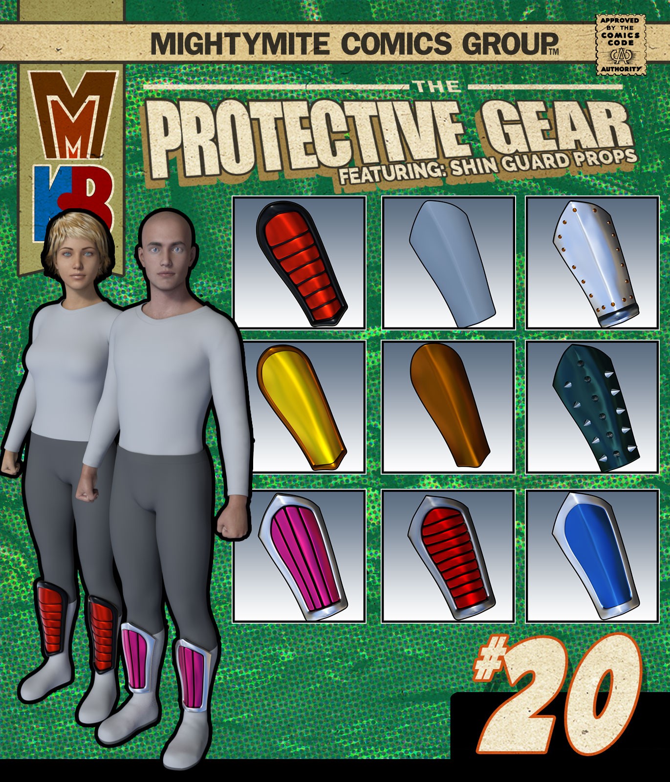 Protective Gear 020 MMKB by: MightyMite, 3D Models by Daz 3D