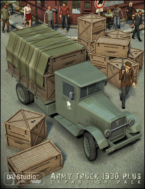 Army Truck 1930 Plus by: , 3D Models by Daz 3D