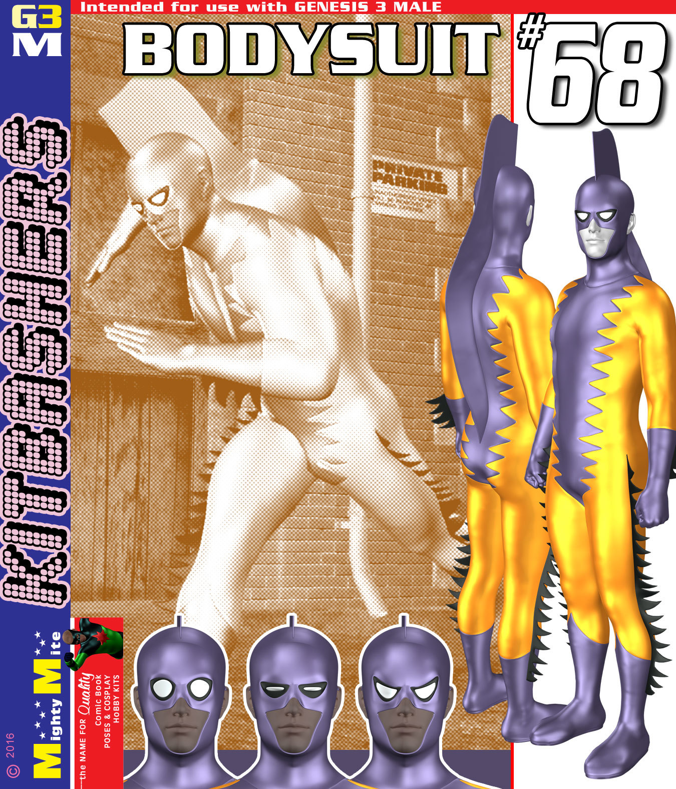 Bodysuit 068 MMKBG3M by: MightyMite, 3D Models by Daz 3D