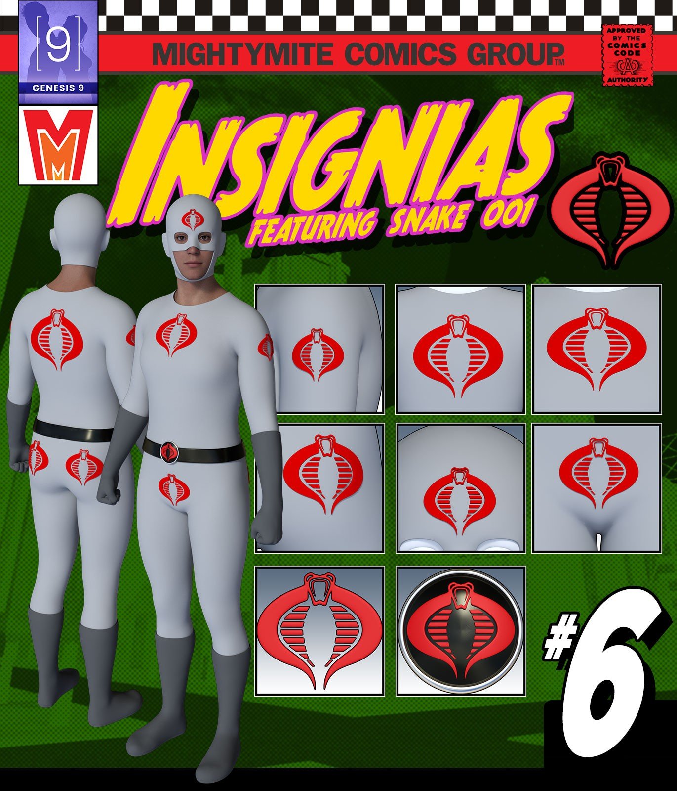 Insignias 006 MMKBG9 by: MightyMite, 3D Models by Daz 3D