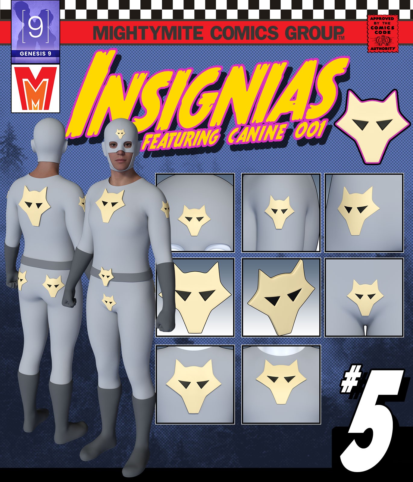 Insignias 005 MMKBG9 by: MightyMite, 3D Models by Daz 3D