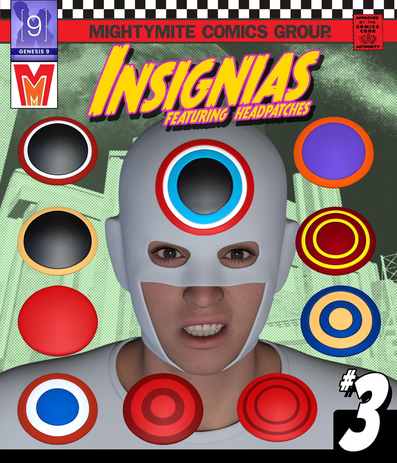 Insignias 003 MMKBG9 by: MightyMite, 3D Models by Daz 3D