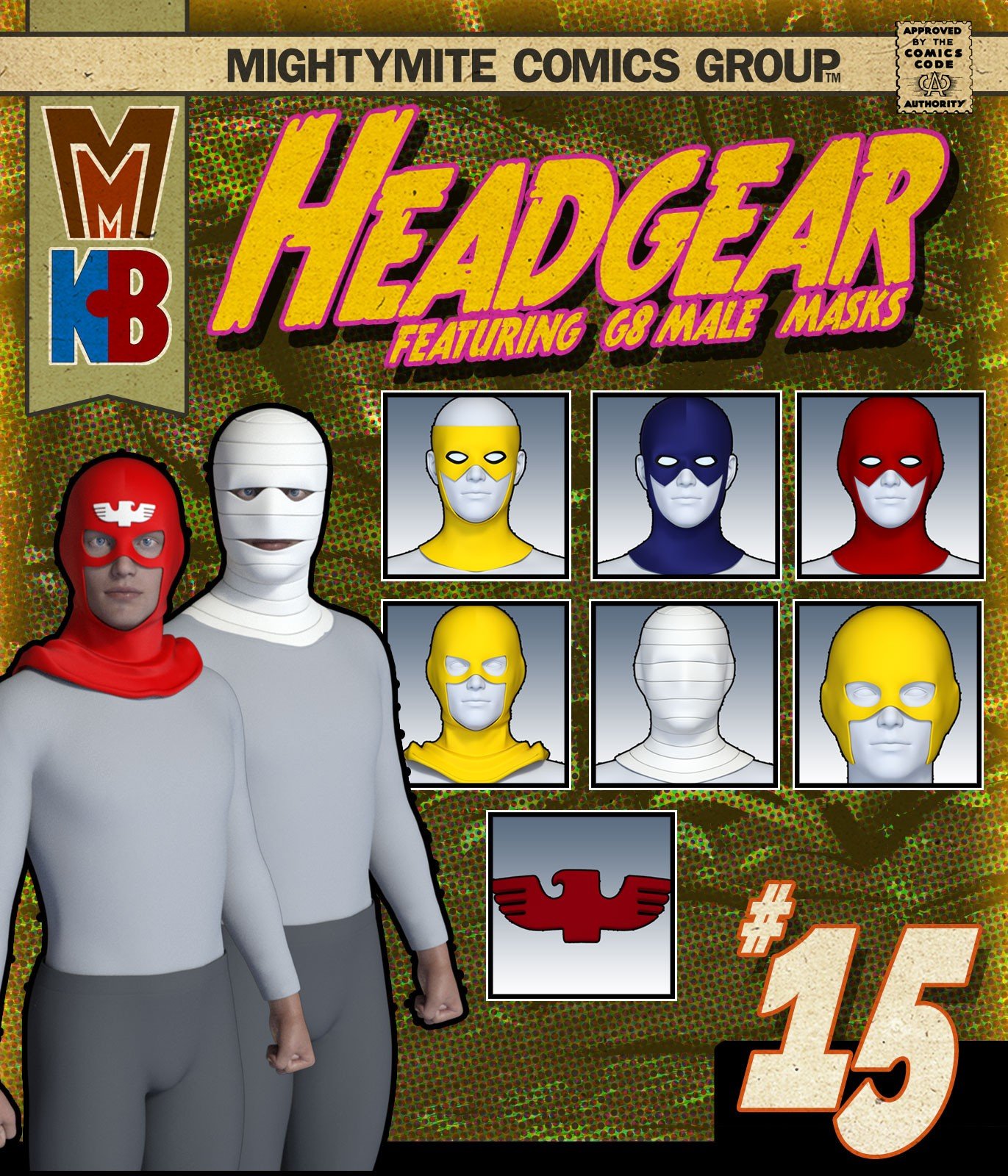Headgear 015 MMKBG8M by: MightyMite, 3D Models by Daz 3D