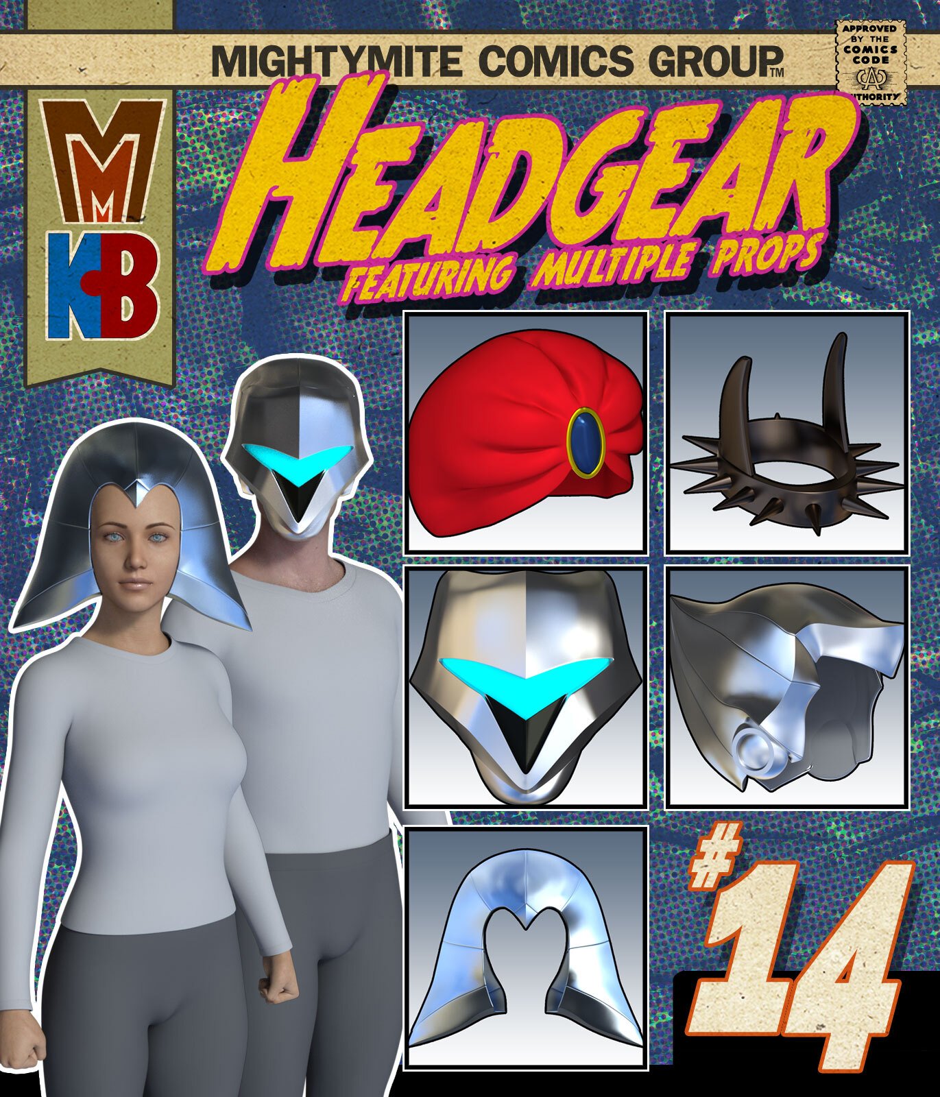 Headgear 014 MMKBG by: MightyMite, 3D Models by Daz 3D