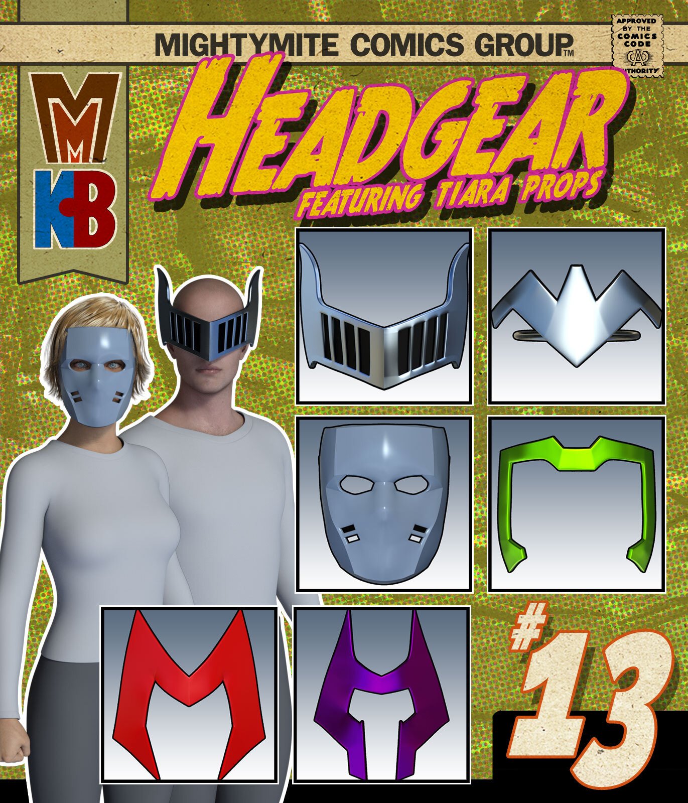 Headgear 013 MMKB by: MightyMite, 3D Models by Daz 3D
