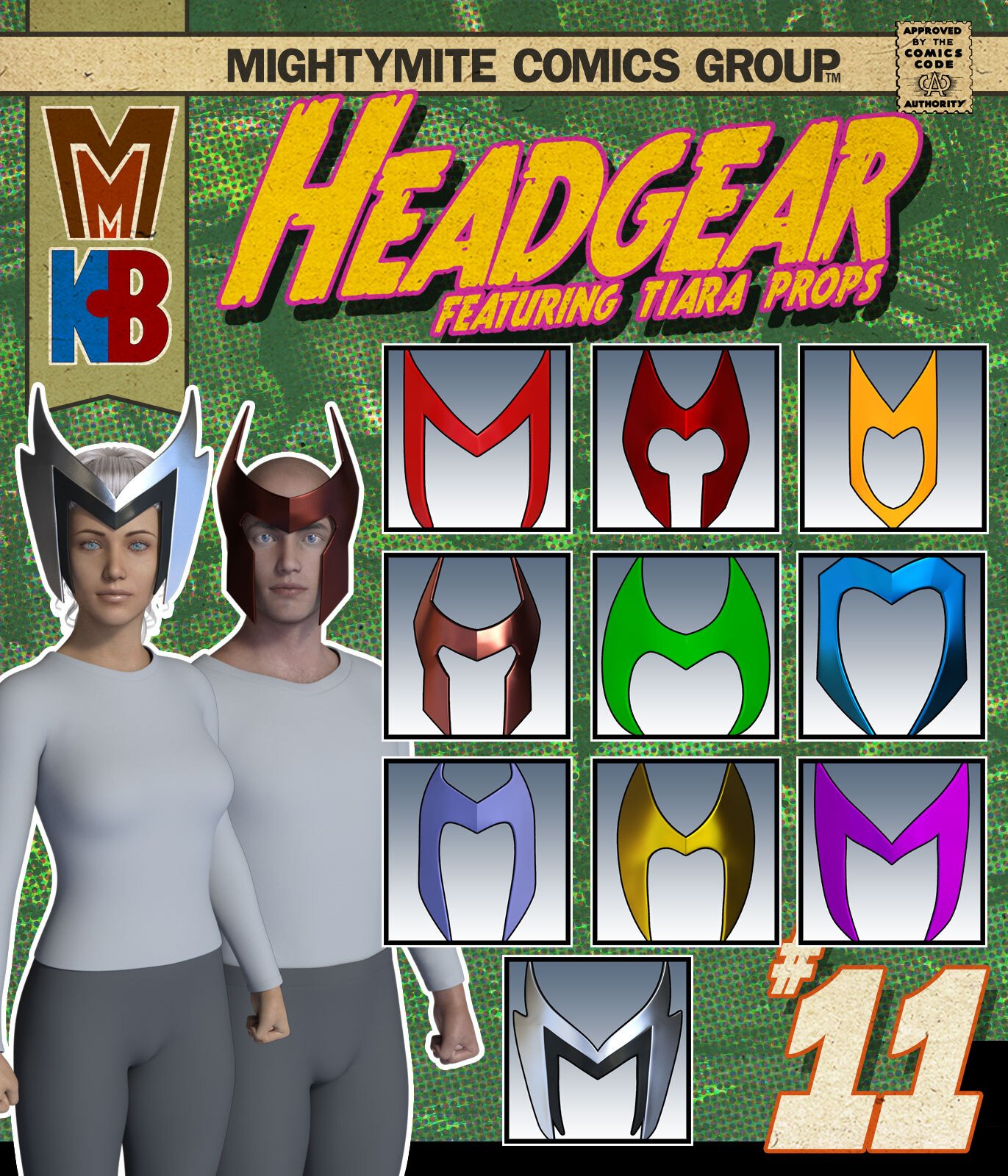 Headgear 011 MMKBG by: MightyMite, 3D Models by Daz 3D