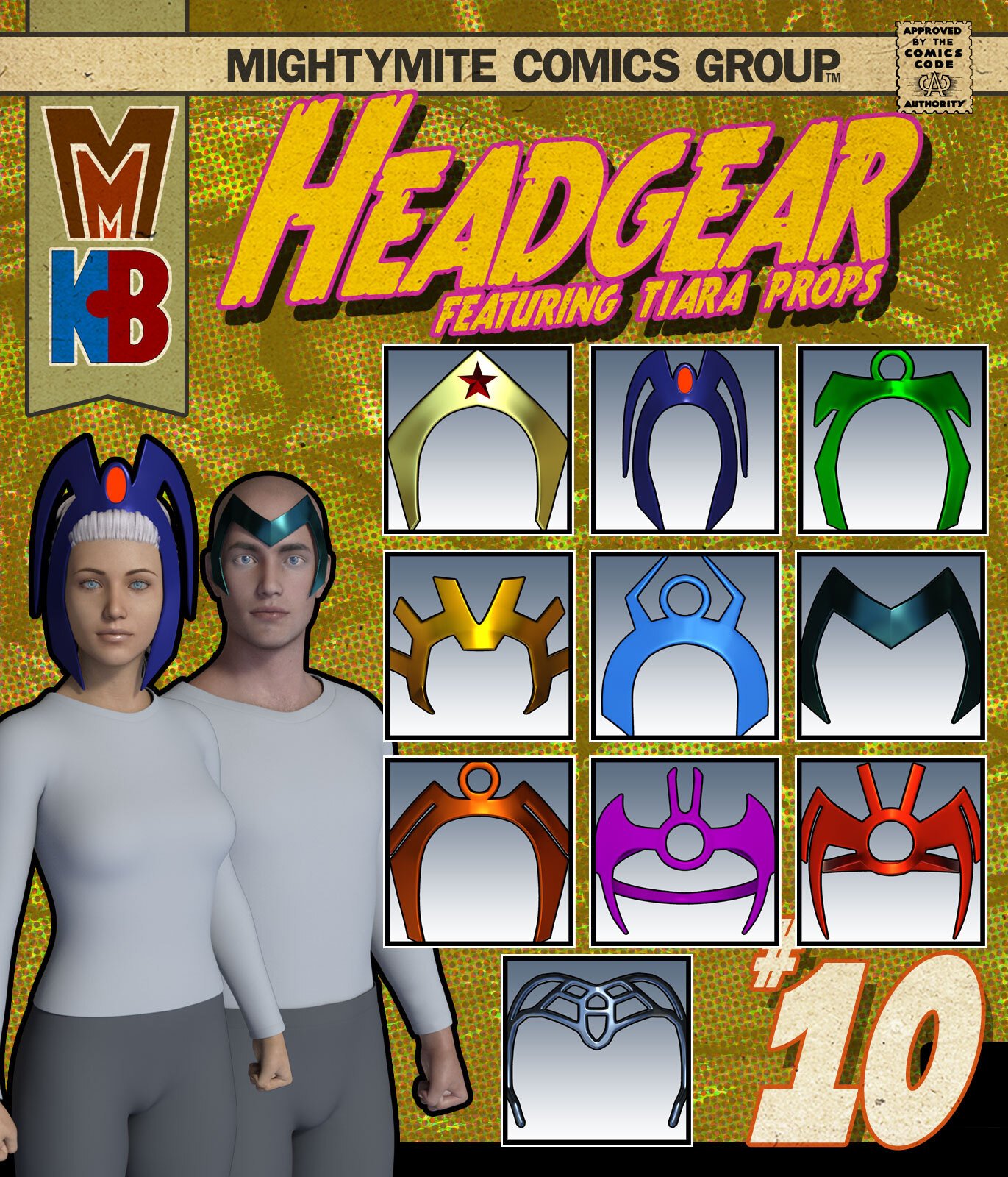Headgear 010 MMKBG by: MightyMite, 3D Models by Daz 3D
