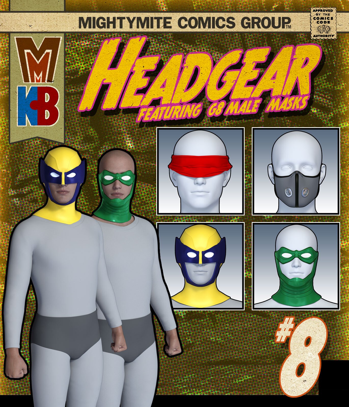 Headgear 008 MMKBG8M by: MightyMite, 3D Models by Daz 3D