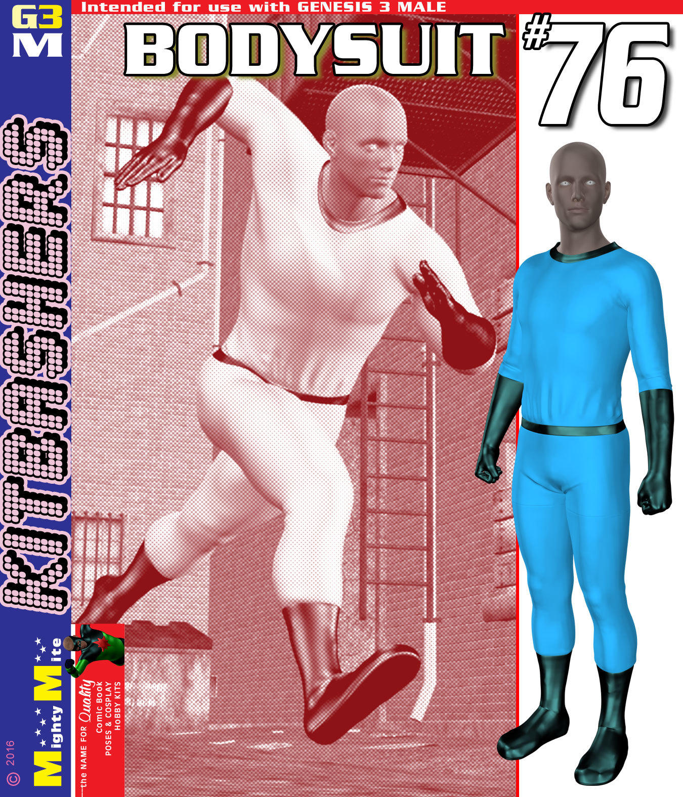 Bodysuit 076 MMKBG3M by: MightyMite, 3D Models by Daz 3D