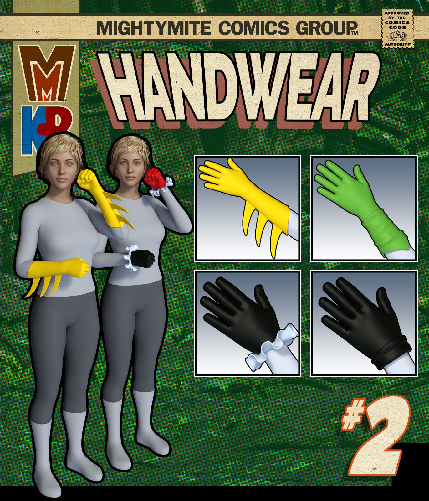 Handwear 002 MMKBG8F by: MightyMite, 3D Models by Daz 3D