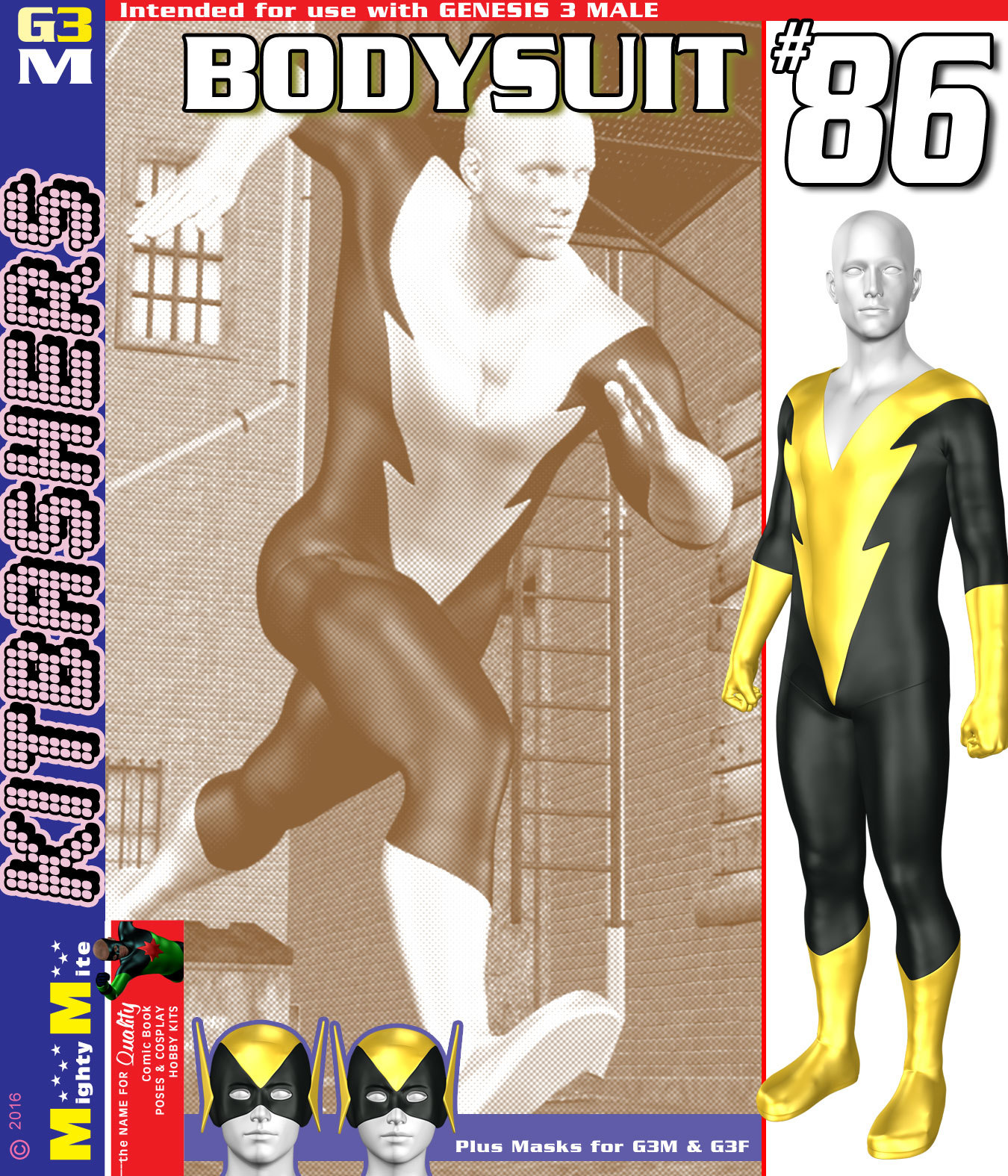 Bodysuit 086 MMKBG3M by: MightyMite, 3D Models by Daz 3D
