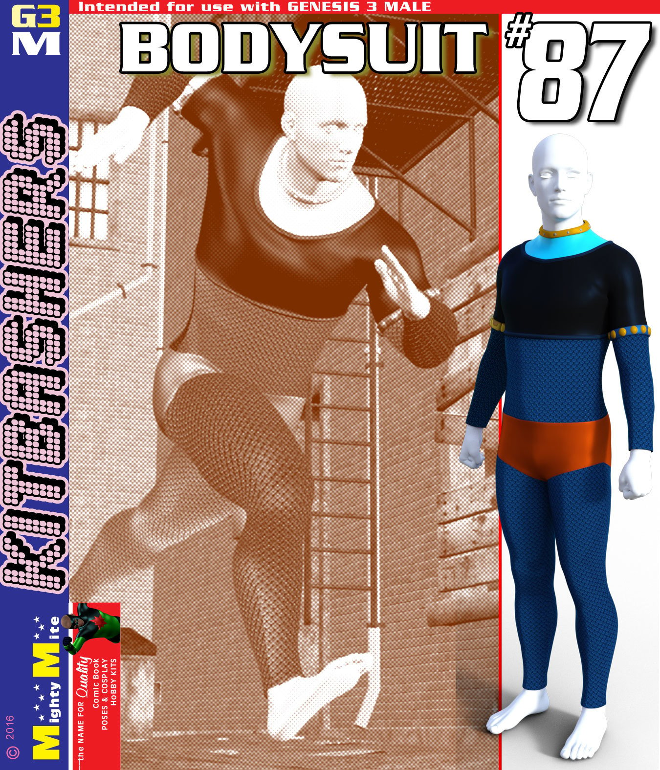 Bodysuit 087 MMKBG3M by: MightyMite, 3D Models by Daz 3D