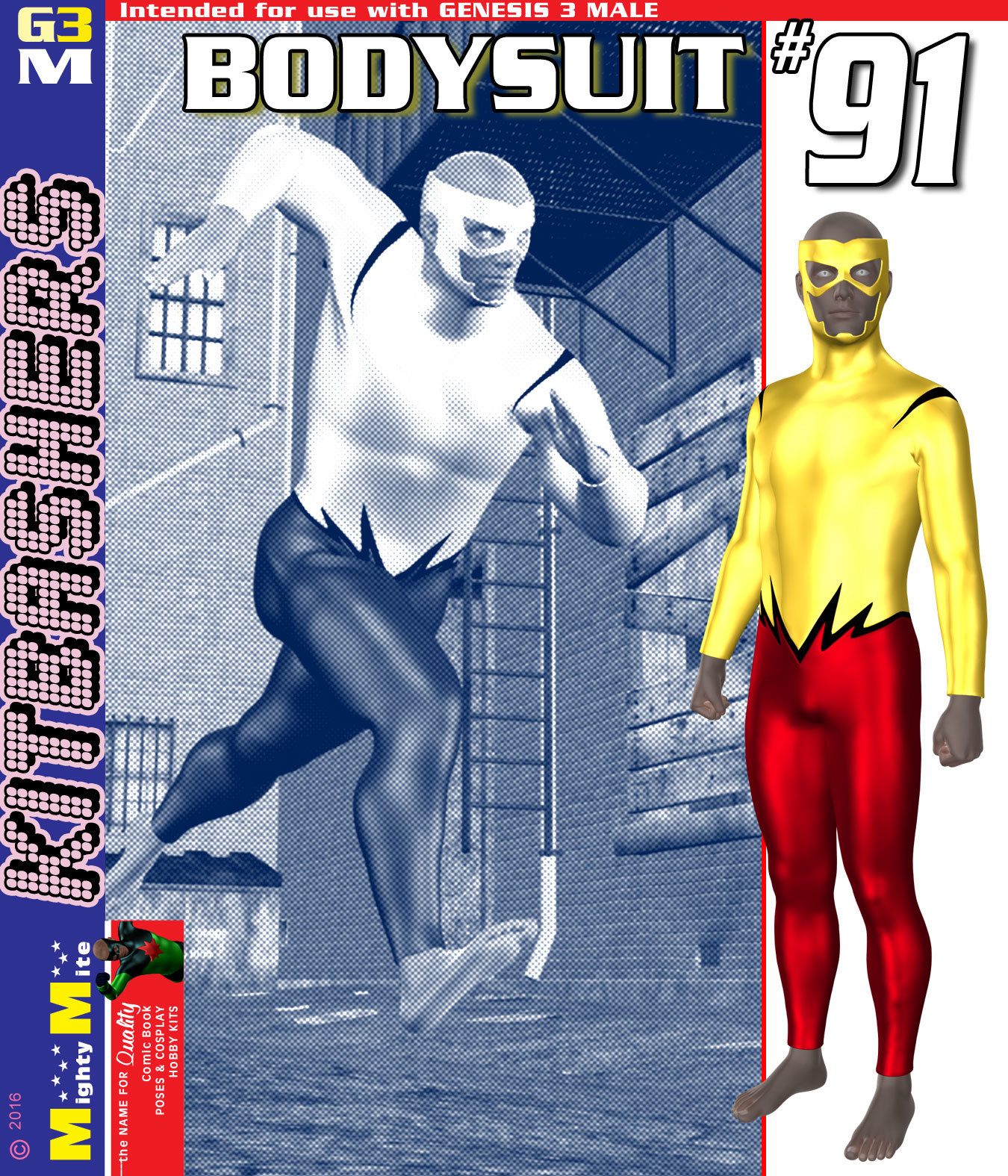 Bodysuit 091 MMKBG3M by: MightyMite, 3D Models by Daz 3D