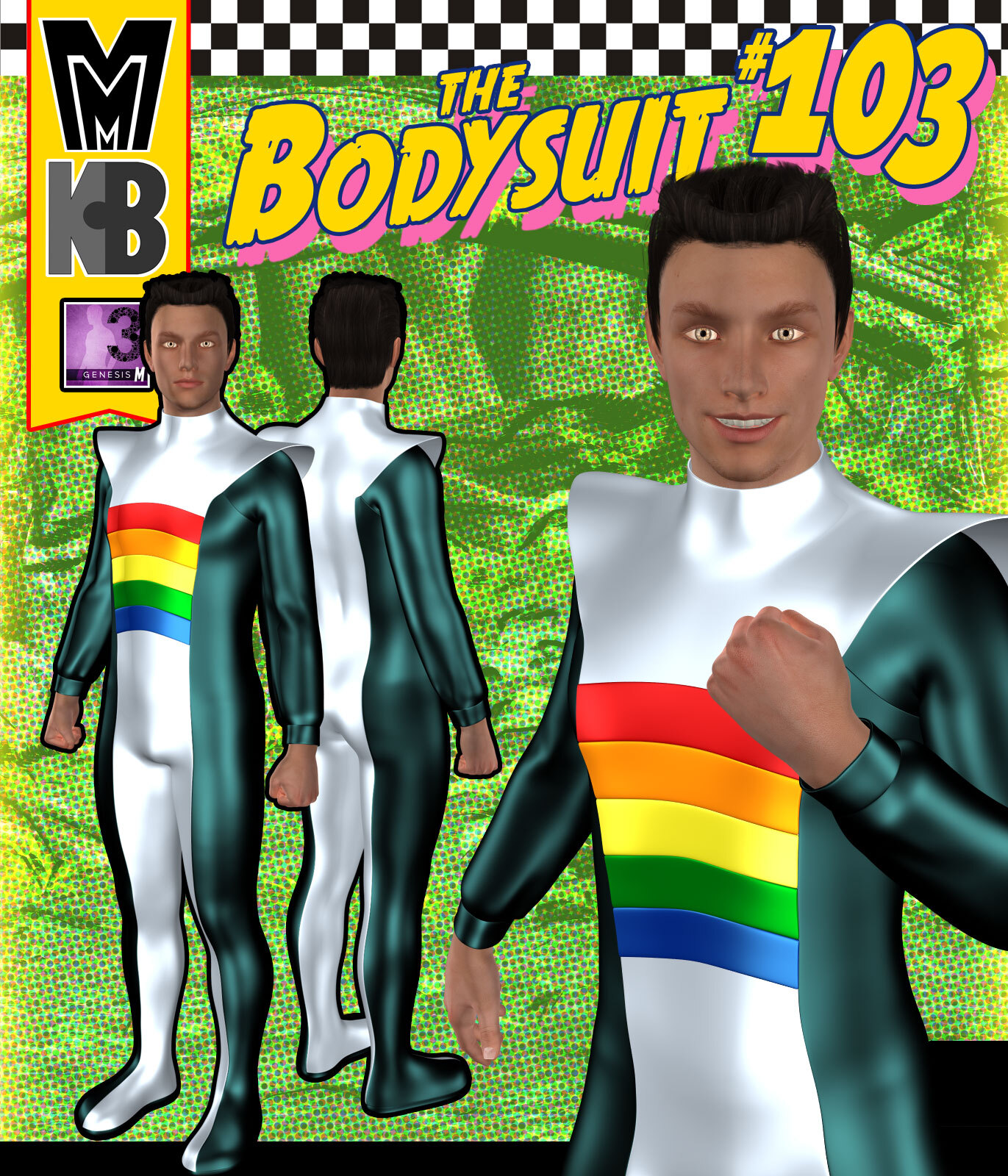 Bodysuit 103 MMKBG3M by: MightyMite, 3D Models by Daz 3D