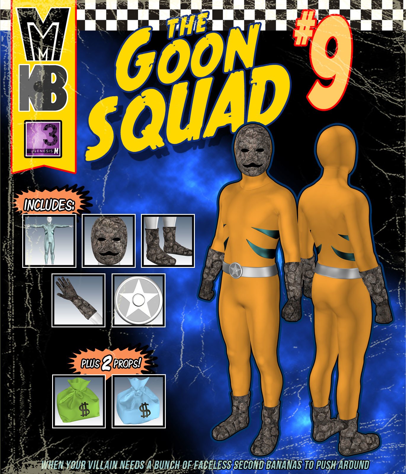 Goon Squad 009 MMKBG3M by: MightyMite, 3D Models by Daz 3D
