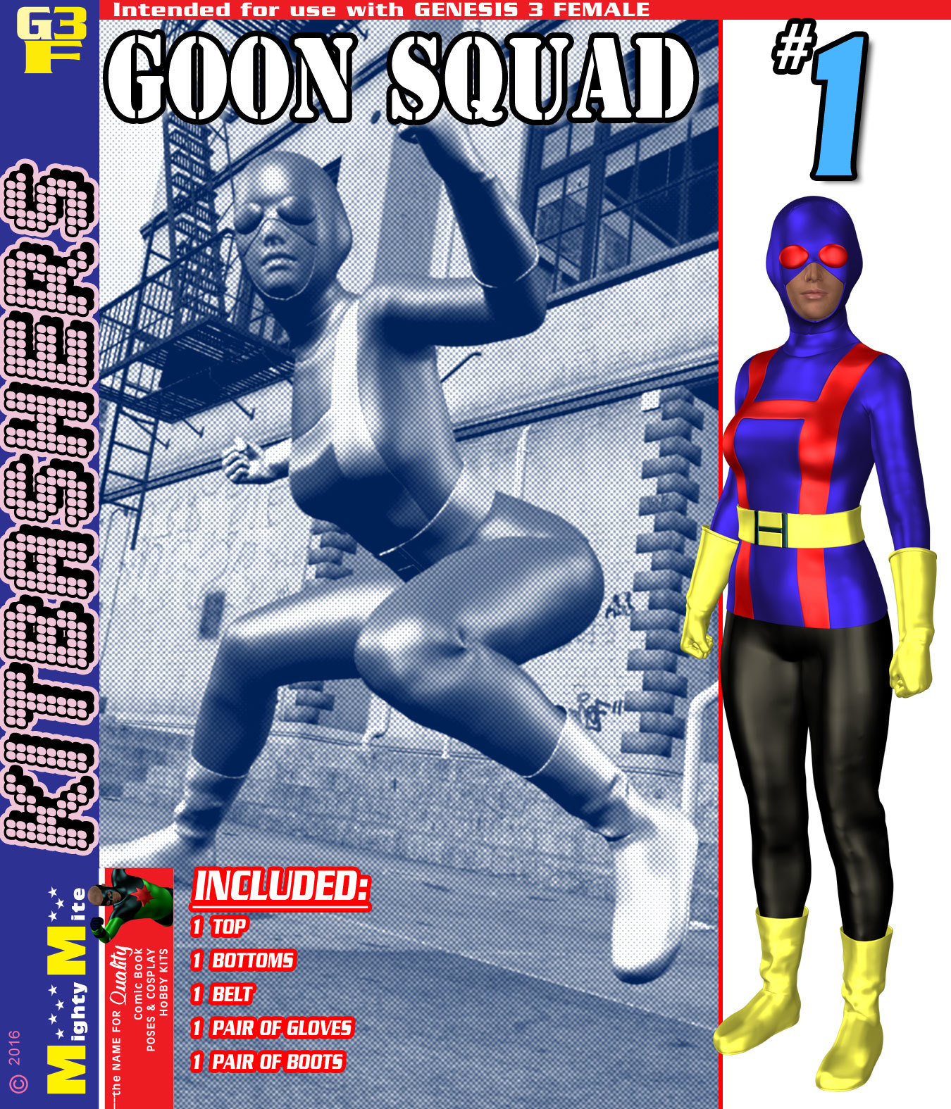 Goon Squad 001 MMKBG3F by: MightyMite, 3D Models by Daz 3D