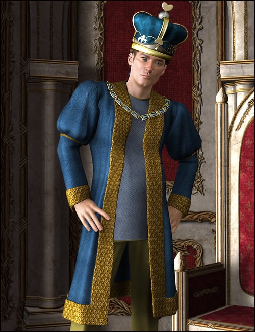 Fairytale Prince for M4 and H4 King Expansion by: Ravenhair, 3D Models by Daz 3D