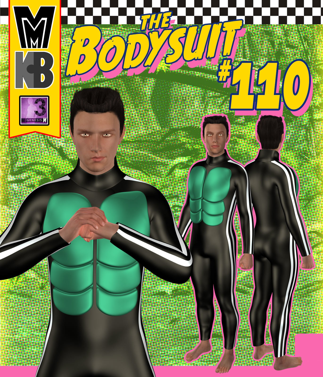 Bodysuit 110 MMKBG3M by: MightyMite, 3D Models by Daz 3D