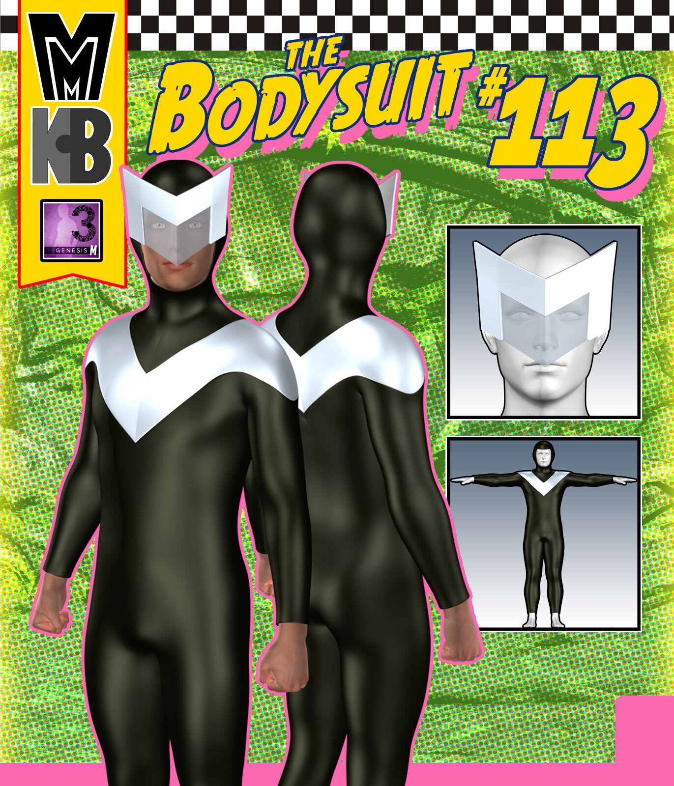 Bodysuit 113 MMKBG3M by: MightyMite, 3D Models by Daz 3D